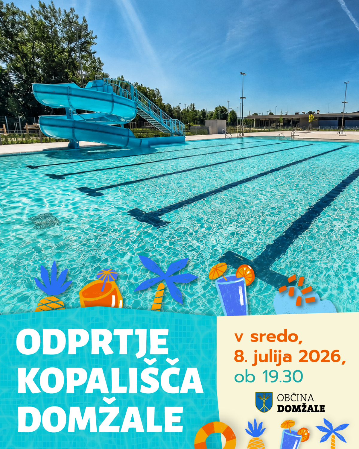 Vabilo na odprtje kopališča